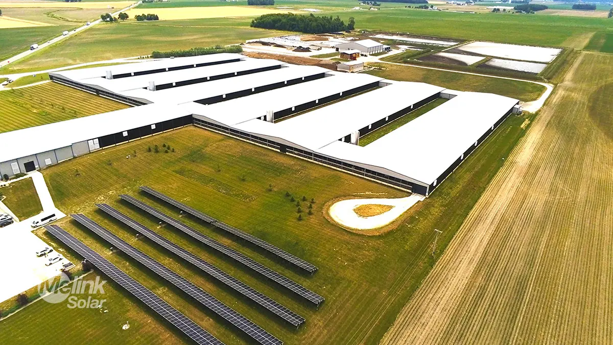 Solar installation at Dairy Farm