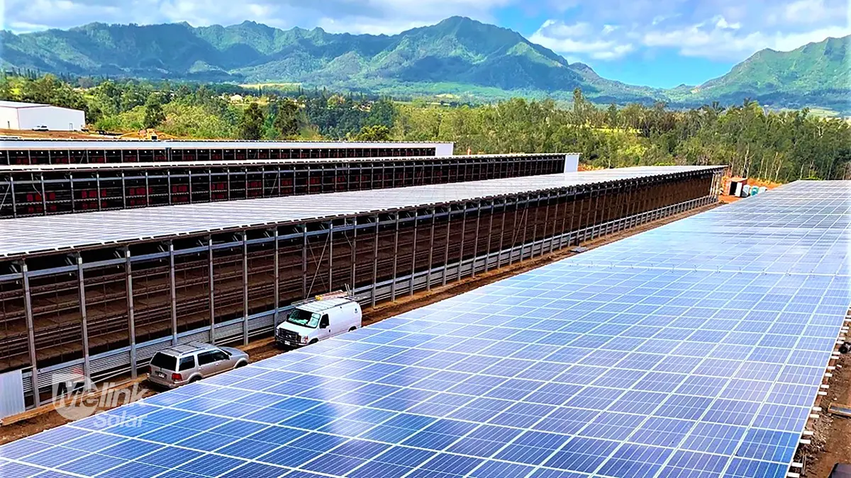 Solar installation at Villa Rose – 1